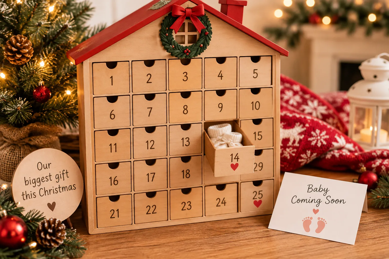 Advent Calendar Surprise With Baby Booties