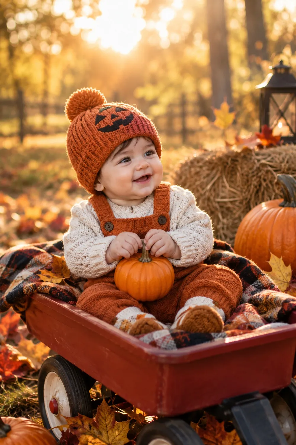Outdoor Autumn Halloween Setup